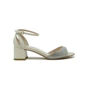 Ninalilou 351022B5/23 Ivory Patent Sandals - NWT